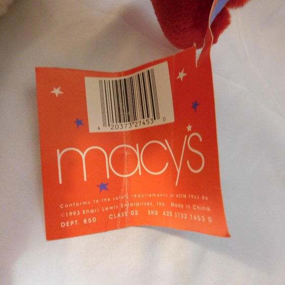 Lamb Chop Macy's Holiday Stuffed Animal Vintage - Picture 3 of 7